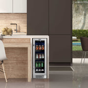Whynter - BBR - 638SB 12 inch Built - In 60 Can Undercounter Stainless Steel Beverage Refrigerator with Reversible Door, Digital Control, Lock and Carbon Filter | BBR - 638SB - CulinaryProfis