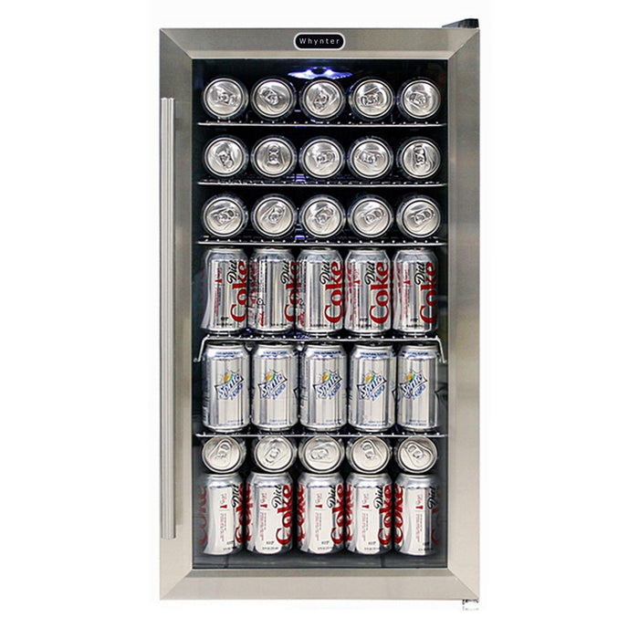 Whynter - Beverage Refrigerator - Stainless Steel | BR - 125SD - CulinaryProfis