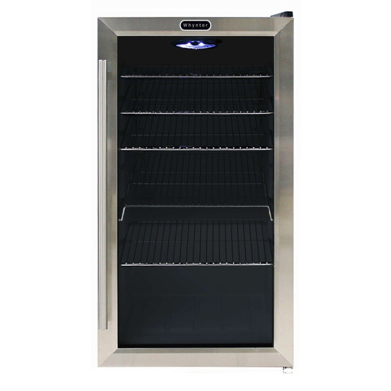 Whynter - Beverage Refrigerator - Stainless Steel with internal fan | BR - 130SB - CulinaryProfis