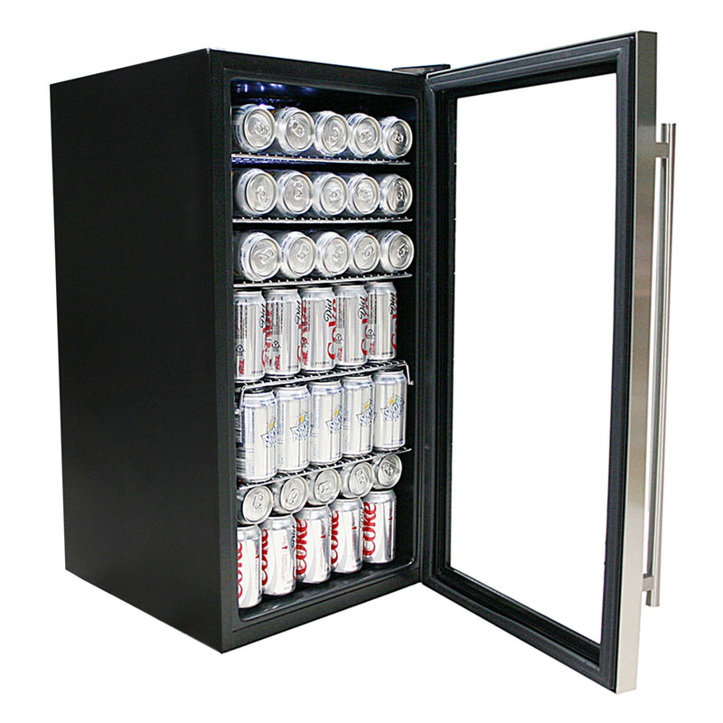 Whynter - Beverage Refrigerator - Stainless Steel with internal fan | BR - 130SB - CulinaryProfis