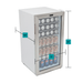 Whynter - Beverage Refrigerator With Lock - Stainless Steel 120 Can Capacity | BR - 128WS - CulinaryProfis