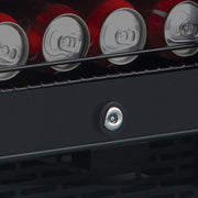 Whynter - Built - in Black Glass 80 - can capacity 3.4 cu ft. Beverage Refrigerator | BBR - 801BG - CulinaryProfis
