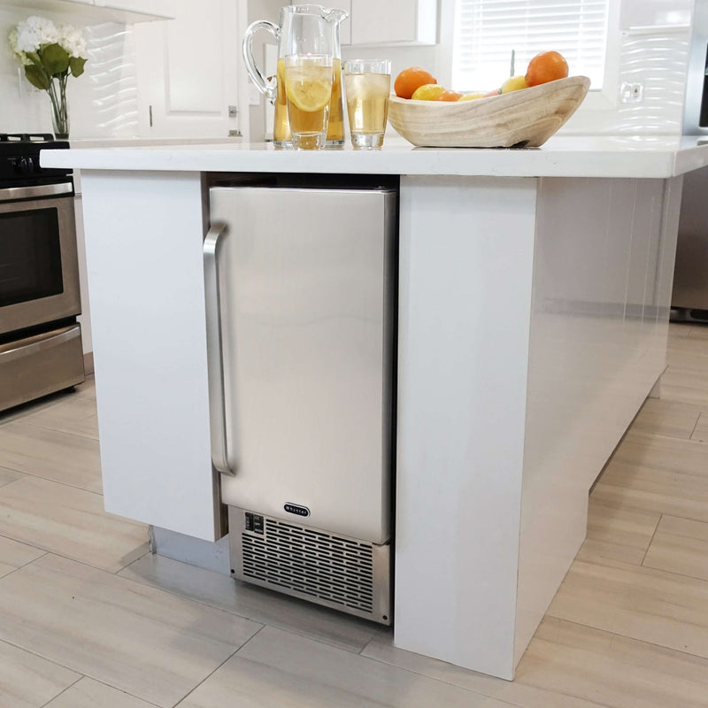 Whynter - Built - In/ Freestanding Ice Maker - 50lb capacity Clear Ice Cube | UIM - 502SS - CulinaryProfis