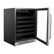Whynter - BWR - 408SB 24 inch Built - In 46 Bottle Undercounter Stainless Steel Wine Refrigerator with Reversible Door, Digital Control, Lock and Carbon Filter | BWR - 408SB - CulinaryProfis