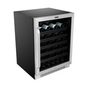 Whynter - BWR - 408SB 24 inch Built - In 46 Bottle Undercounter Stainless Steel Wine Refrigerator with Reversible Door, Digital Control, Lock and Carbon Filter | BWR - 408SB - CulinaryProfis