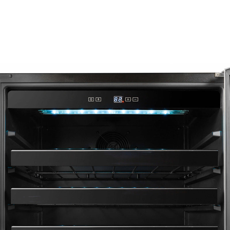 Whynter - BWR - 408SB 24 inch Built - In 46 Bottle Undercounter Stainless Steel Wine Refrigerator with Reversible Door, Digital Control, Lock and Carbon Filter | BWR - 408SB - CulinaryProfis