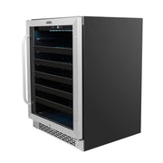 Whynter - BWR - 408SB 24 inch Built - In 46 Bottle Undercounter Stainless Steel Wine Refrigerator with Reversible Door, Digital Control, Lock and Carbon Filter | BWR - 408SB - CulinaryProfis
