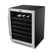 Whynter - BWR - 408SB 24 inch Built - In 46 Bottle Undercounter Stainless Steel Wine Refrigerator with Reversible Door, Digital Control, Lock and Carbon Filter | BWR - 408SB - CulinaryProfis
