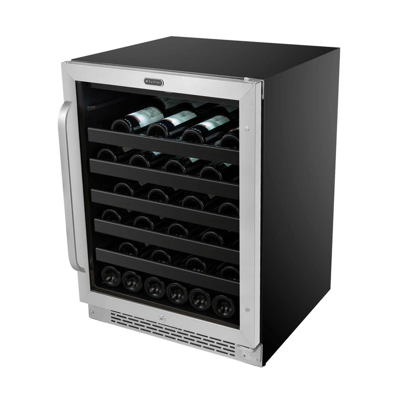 Whynter - BWR - 408SB 24 inch Built - In 46 Bottle Undercounter Stainless Steel Wine Refrigerator with Reversible Door, Digital Control, Lock and Carbon Filter | BWR - 408SB - CulinaryProfis