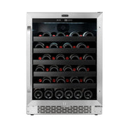 Whynter - BWR - 408SB 24 inch Built - In 46 Bottle Undercounter Stainless Steel Wine Refrigerator with Reversible Door, Digital Control, Lock and Carbon Filter | BWR - 408SB - CulinaryProfis