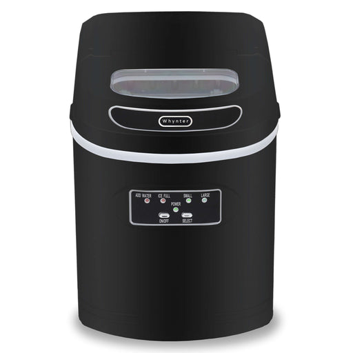 Whynter - Compact Portable Ice Maker 27 lb capacity - Black | IMC - 270MB - CulinaryProfis