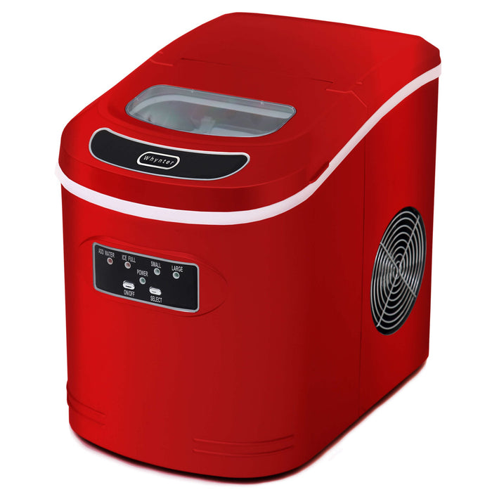 Whynter - Compact Portable Ice Maker 27 lb capacity - Red | IMC - 270MR - CulinaryProfis