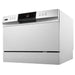 Whynter - Countertop Portable Dishwasher 6 place setting LED Energy Star - White - CDW - 6831WES - CulinaryProfis