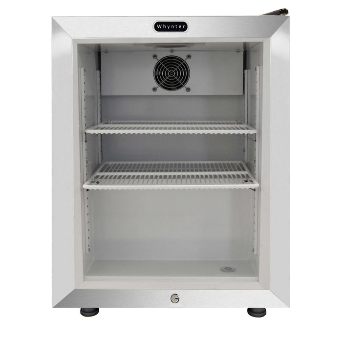 Whynter - Countertop Reach In 1.8 cu ft Display Glass Door Freezer | CDF - 177SB - CulinaryProfis