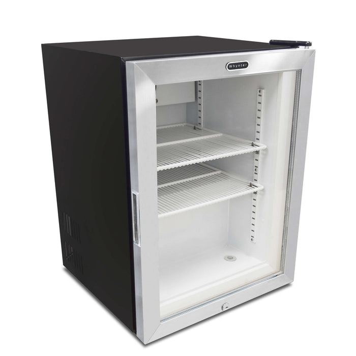 Whynter - Countertop Reach In 1.8 cu ft Display Glass Door Freezer | CDF - 177SB - CulinaryProfis