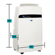 Whynter - ECO - FRIENDLY 12000 BTU Dual Hose Portable Air Conditioner with Heater | ARC - 12SDH - CulinaryProfis