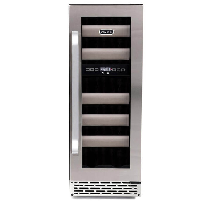 Whynter - Elite 17 Bottle Seamless Stainless Steel Door Dual Zone Built - in Wine Refrigerator | BWR - 171DS - CulinaryProfis