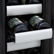 Whynter - Elite 17 Bottle Seamless Stainless Steel Door Dual Zone Built - in Wine Refrigerator | BWR - 171DS - CulinaryProfis