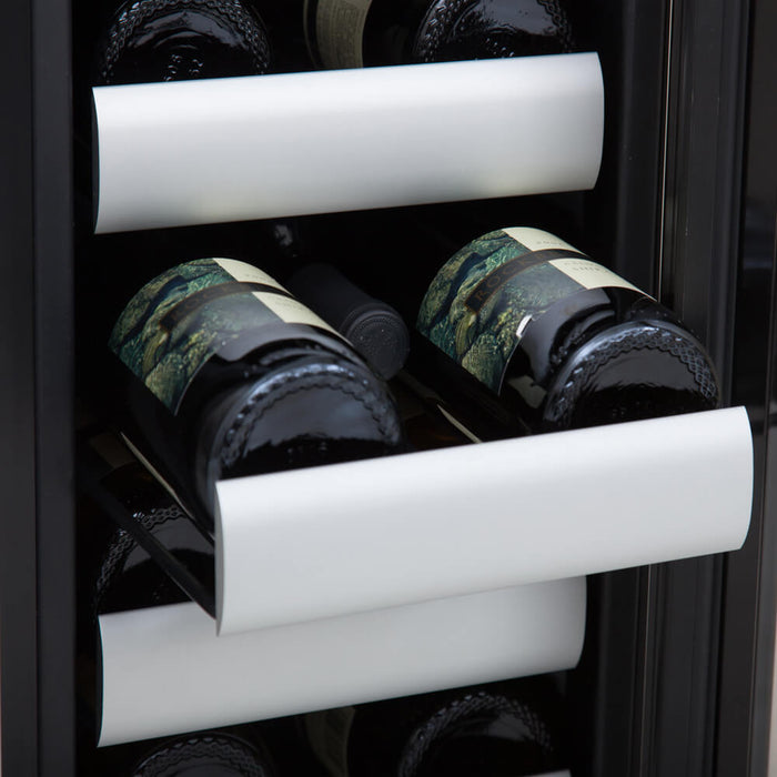 Whynter - Elite 17 Bottle Seamless Stainless Steel Door Dual Zone Built - in Wine Refrigerator | BWR - 171DS - CulinaryProfis