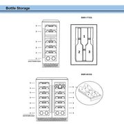 Whynter - Elite 17 Bottle Seamless Stainless Steel Door Dual Zone Built - in Wine Refrigerator | BWR - 171DS - CulinaryProfis