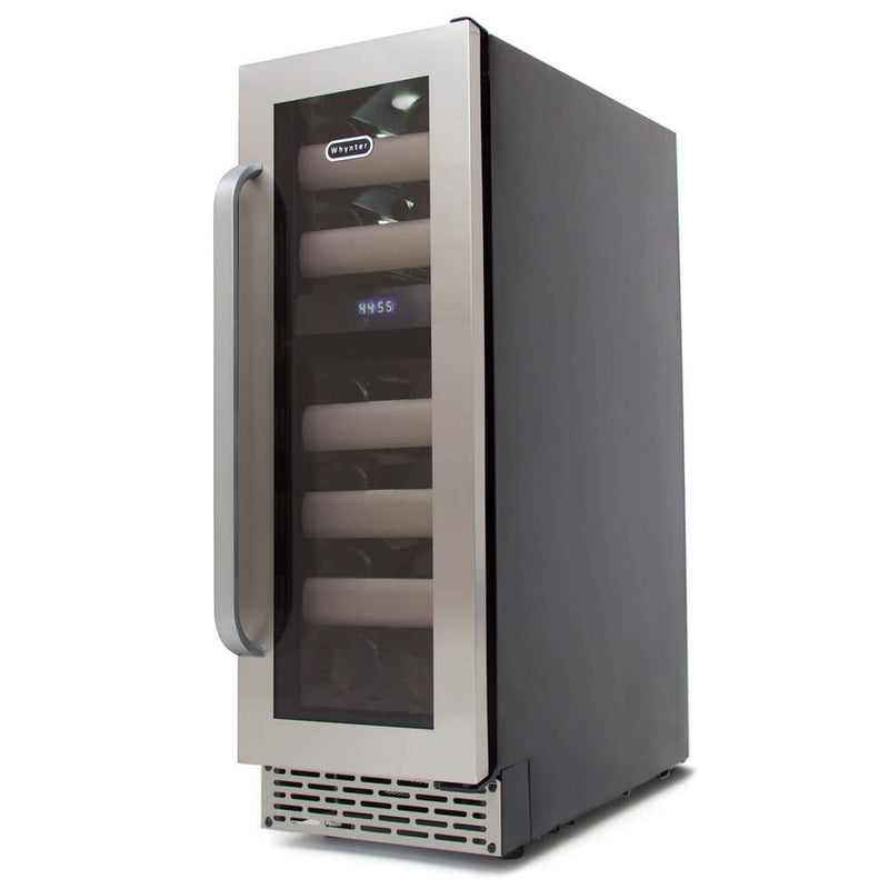 Whynter - Elite 17 Bottle Seamless Stainless Steel Door Dual Zone Built - in Wine Refrigerator | BWR - 171DS - CulinaryProfis