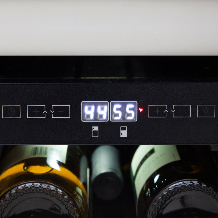 Whynter - Elite 17 Bottle Seamless Stainless Steel Door Dual Zone Built - in Wine Refrigerator | BWR - 171DS - CulinaryProfis