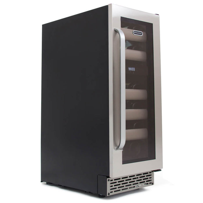 Whynter - Elite 17 Bottle Seamless Stainless Steel Door Dual Zone Built - in Wine Refrigerator | BWR - 171DS - CulinaryProfis