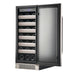 Whynter - Elite 33 Bottle Seamless Stainless Steel Door Single Zone Built - in Wine Refrigerator | BWR - 331SL - CulinaryProfis