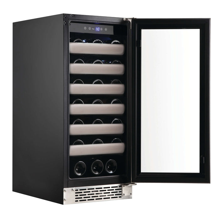 Whynter - Elite 33 Bottle Seamless Stainless Steel Door Single Zone Built - in Wine Refrigerator | BWR - 331SL - CulinaryProfis