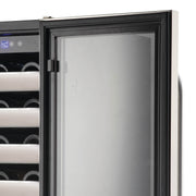 Whynter - Elite 33 Bottle Seamless Stainless Steel Door Single Zone Built - in Wine Refrigerator | BWR - 331SL - CulinaryProfis