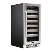 Whynter - Elite 33 Bottle Seamless Stainless Steel Door Single Zone Built - in Wine Refrigerator | BWR - 331SL - CulinaryProfis