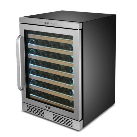 Whynter - Elite Spectrum Lightshow 54 Bottle Stainless Steel 24 inch Built - in Wine Refrigerator | BWR - 545XS - CulinaryProfis