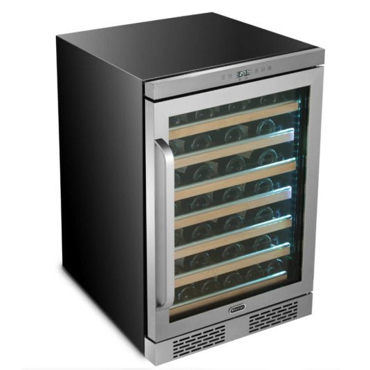 Whynter - Elite Spectrum Lightshow 54 Bottle Stainless Steel 24 inch Built - in Wine Refrigerator | BWR - 545XS - CulinaryProfis