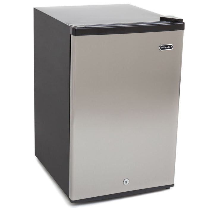 Whynter - Energy Star 2.1 cu. ft. Stainless Steel Upright Freezer with Lock | CUF - 210SS - CulinaryProfis