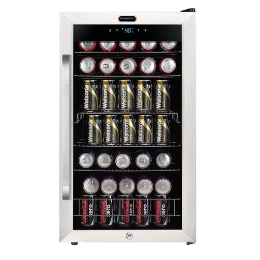 Whynter - Freestanding 121 can Beverage Refrigerator with Digital Control and Internal Fan | BR - 1211DS - CulinaryProfis