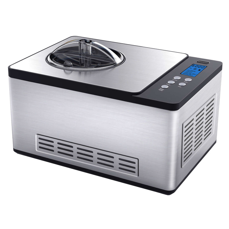 Whynter - Ice Cream Maker 2 Quart Capacity Stainless Steel Bowl & Yogurt Function in Stainess Steel | ICM - 220SSY - CulinaryProfis