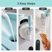 Whynter ICS-167-TB 7-in-1 Soft Serve Ice Cream & Slushy Maker | 1.6 Qt Built-in Compressor, 5 Firmness Levels, Touch Control Whynter