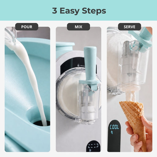 Whynter ICS-167-TB 7-in-1 Soft Serve Ice Cream & Slushy Maker | 1.6 Qt Built-in Compressor, 5 Firmness Levels, Touch Control Whynter
