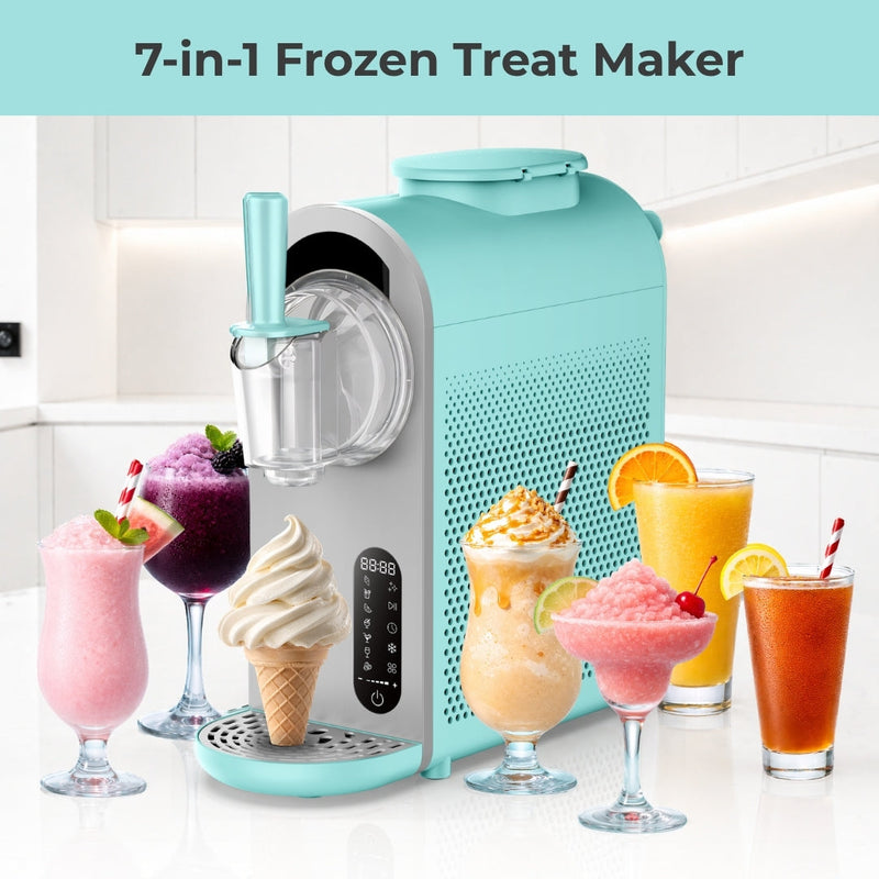 Whynter ICS-167-TB 7-in-1 Soft Serve Ice Cream & Slushy Maker | 1.6 Qt Built-in Compressor, 5 Firmness Levels, Touch Control Whynter