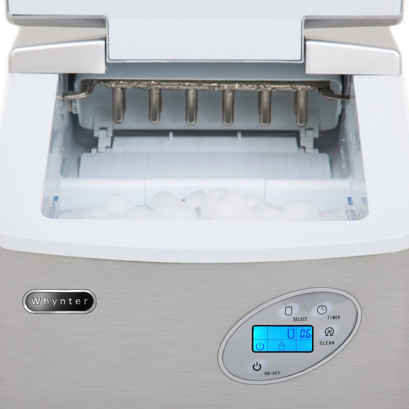 Whynter - Portable Ice Maker 49 lb capacity - Stainless Steel | IMC - 490SS - CulinaryProfis