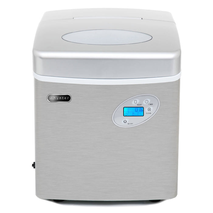 Whynter - Portable Ice Maker 49 lb capacity - Stainless Steel | IMC - 490SS - CulinaryProfis