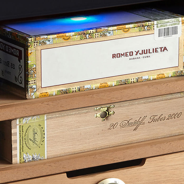 Whynter - Stainless Steel 1.2 cu. ft. Cigar Cooler Humidor | CHC - 120S - CulinaryProfis