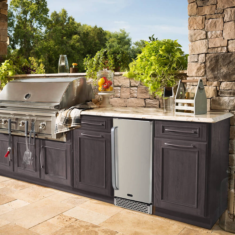 Whynter - Stainless Steel 3.2 cu. ft. Indoor / Outdoor Beverage Refrigerator | BOR - 326FS - CulinaryProfis