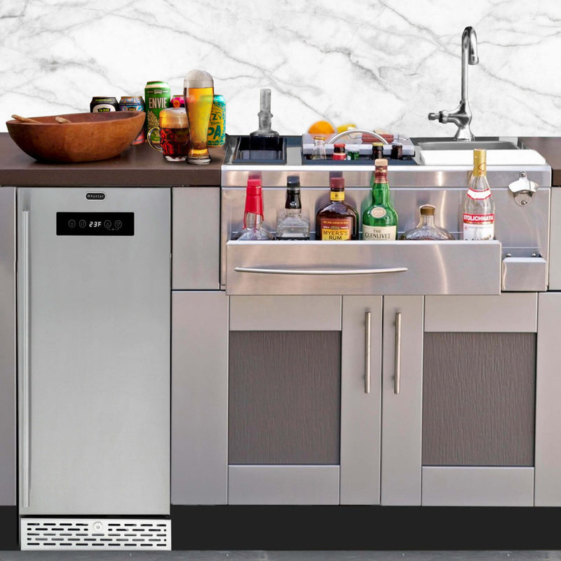 Whynter - Stainless Steel Built - in or Freestanding 2.9 cu. ft. Beer Keg Froster Beverage Refrigerator with Digital Controls | BEF - 286SB - CulinaryProfis