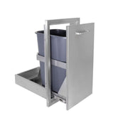 Wildfire 14" X 26" Roll Out Trash Stainless Steel Drawer - CulinaryProfis