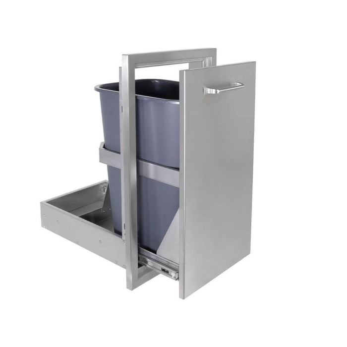 Wildfire 14" X 26" Roll Out Trash Stainless Steel Drawer - CulinaryProfis