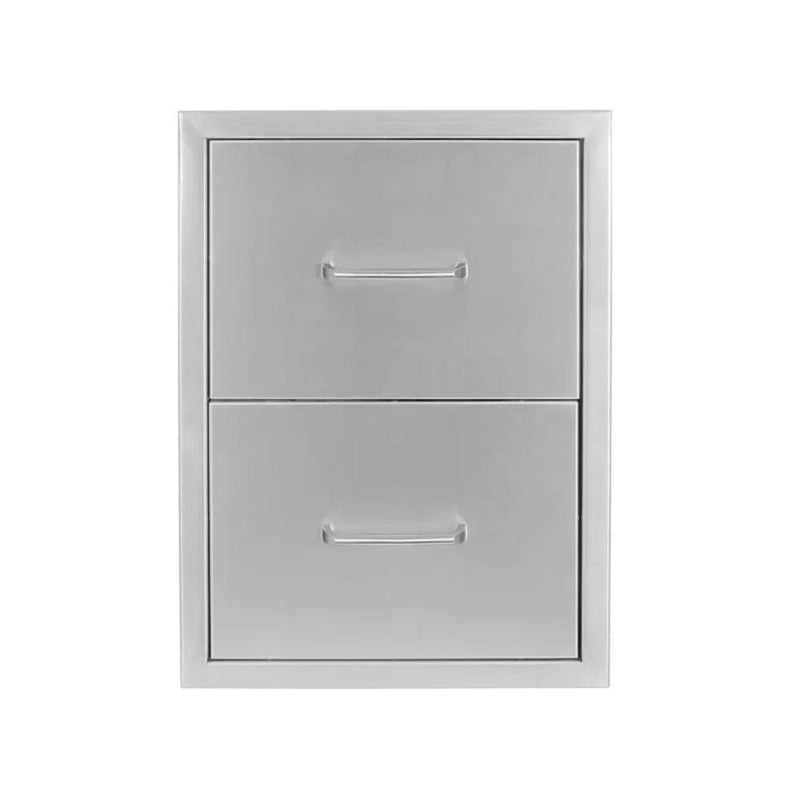 Wildfire 16" X 22" Double Access Stainless Steel Drawer - CulinaryProfis