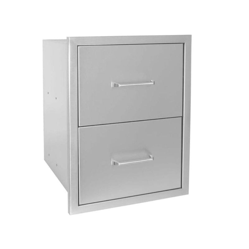 Wildfire 16" X 22" Double Access Stainless Steel Drawer - CulinaryProfis