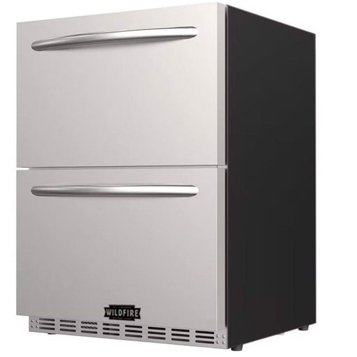 Wildfire 24" 5.3 Cu. Ft. Dual Drawer Stainless Steel Outdoor Refrigerator - CulinaryProfis