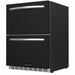 Wildfire 24" Dual Drawer Black Stainless Steel Fridge Sleeve - CulinaryProfis